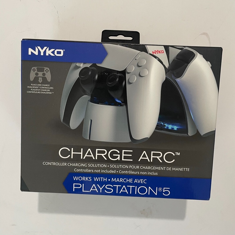 Nyko Charge Arc for PlayStation 5‎ - Aesthetic Charging Station for PlayStation